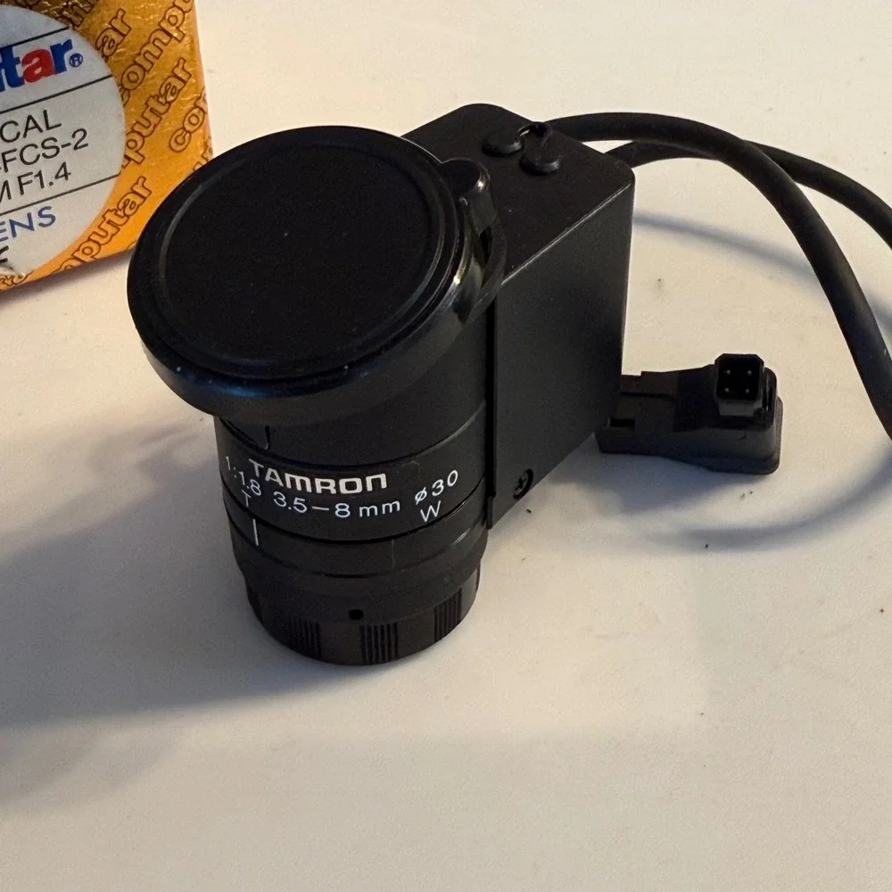 Tamron 3.5-8mm f/1.8‎ CCTV Lens Auto Iris 4-Pin CS Mount Japan Made Black